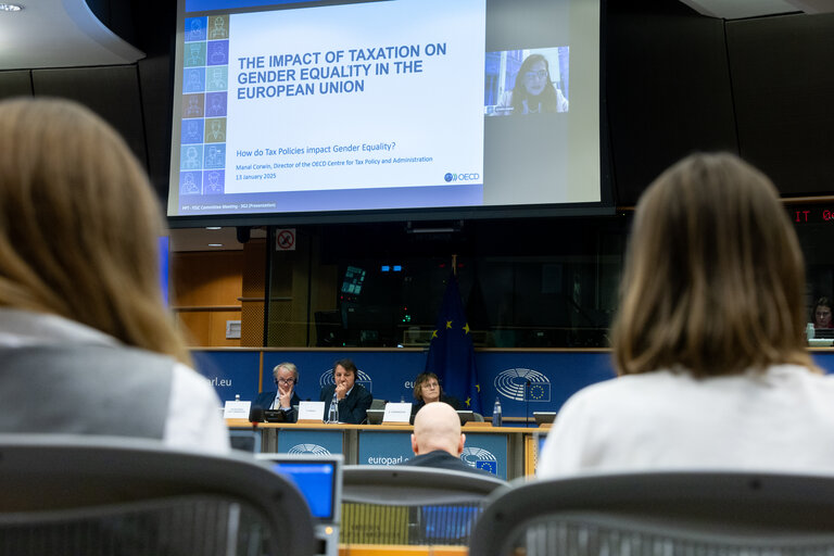 Fotografie 4: FISC Subcommittee - Public hearing on “The Impact of Taxation on Gender Equality in the EU”