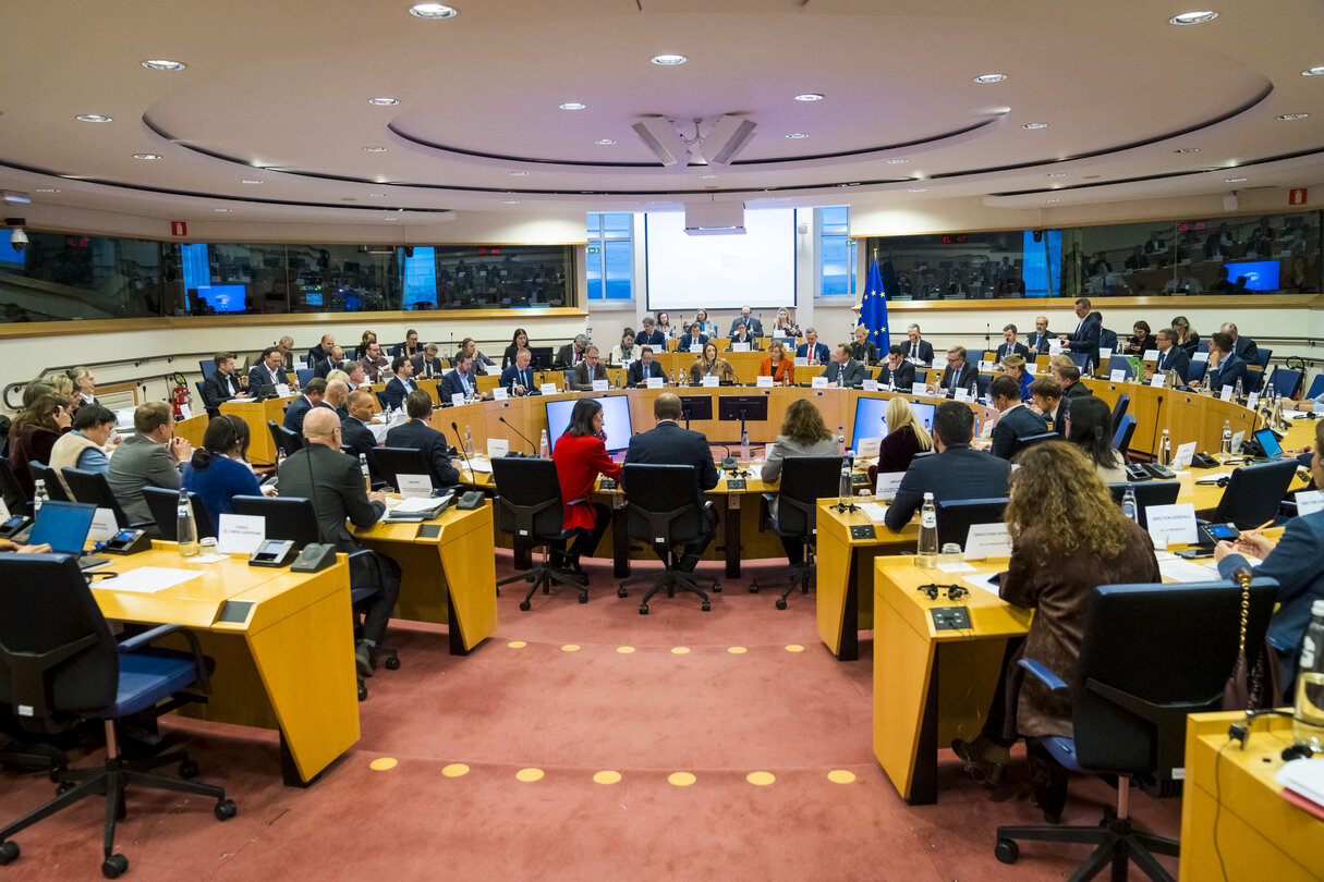 Meeting of the EP Conference of Presidents in the presence of Henna VIRKKUNEN, Executive Vice-President of the European Commission for Tech Sovereignty, Security and Democracy