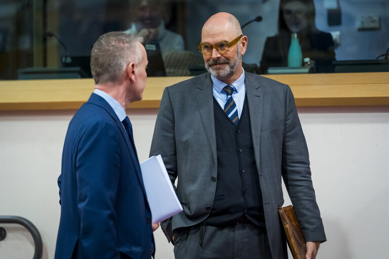 Снимка 11: Meeting of the EP Conference of Presidents in the presence of Henna VIRKKUNEN, Executive Vice-President of the European Commission for Tech Sovereignty, Security and Democracy