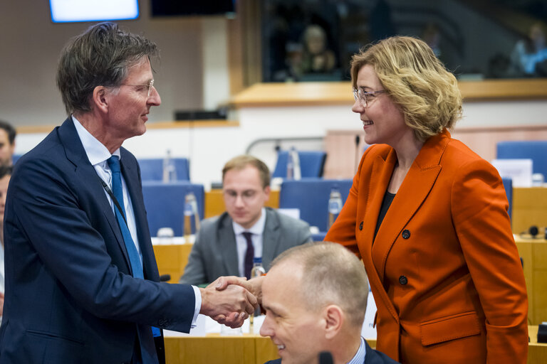 Meeting of the EP Conference of Presidents in the presence of Henna VIRKKUNEN, Executive Vice-President of the European Commission for Tech Sovereignty, Security and Democracy