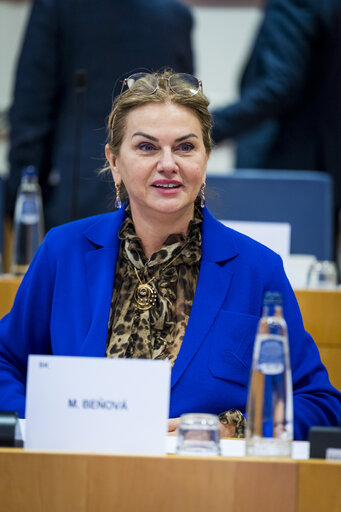 Meeting of the EP Conference of Presidents in the presence of Henna VIRKKUNEN, Executive Vice-President of the European Commission for Tech Sovereignty, Security and Democracy