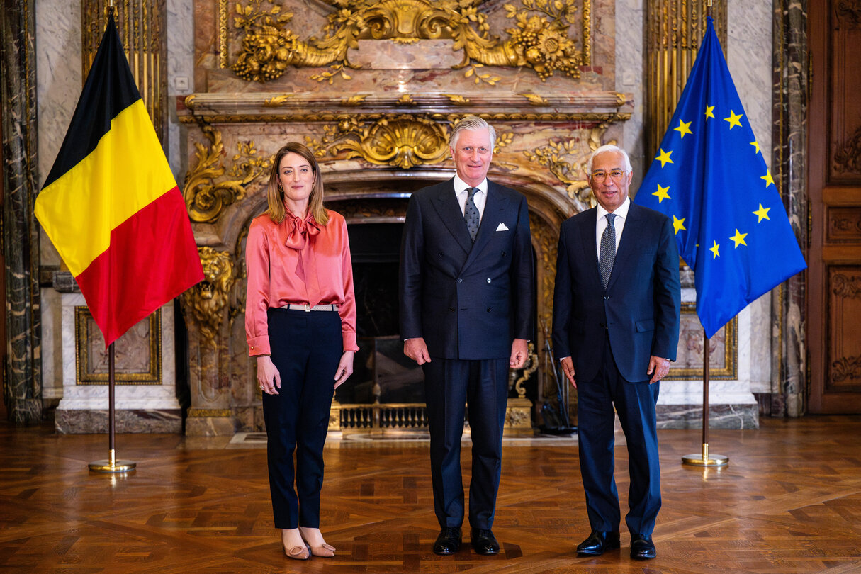 New Year reception at the Belgian Royal Palace for European Authorities