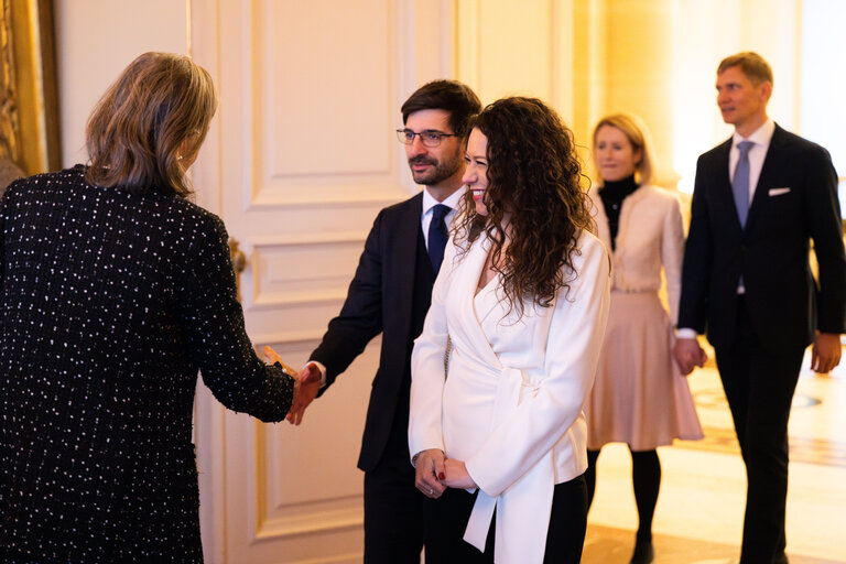 Foto 29: New Year reception at the Belgian Royal Palace for European Authorities