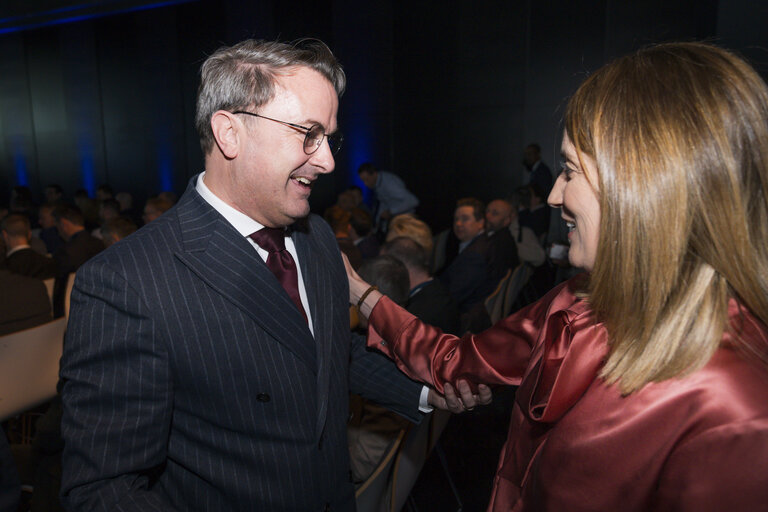 Foto 10: Roberta METSOLA, EP President, participates in the FEDIL 2025 New Year Reception (Luxembourg)