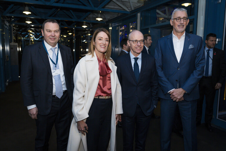 Roberta METSOLA, EP President, participates in the FEDIL 2025 New Year Reception (Luxembourg)