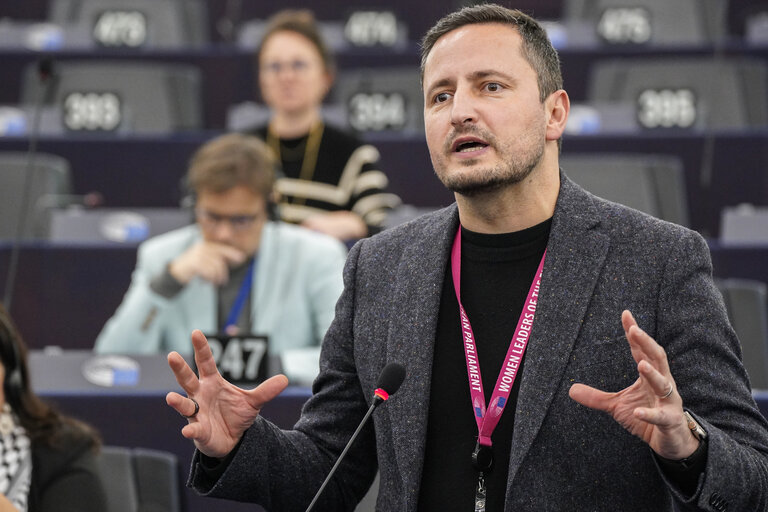 Fotografija 46: EP Plenary session - Ceasefire in Gaza - the urgent need to release the hostages, to end the humanitarian crisis in Gaza and to pave the way for a two-state solution