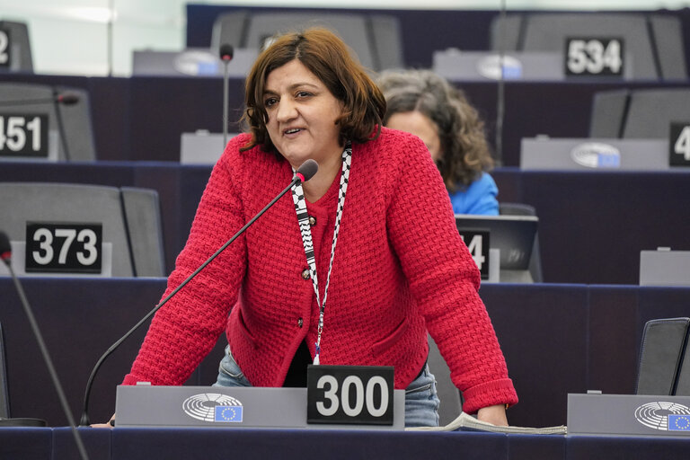 Fotografija 39: EP Plenary session - Ceasefire in Gaza - the urgent need to release the hostages, to end the humanitarian crisis in Gaza and to pave the way for a two-state solution