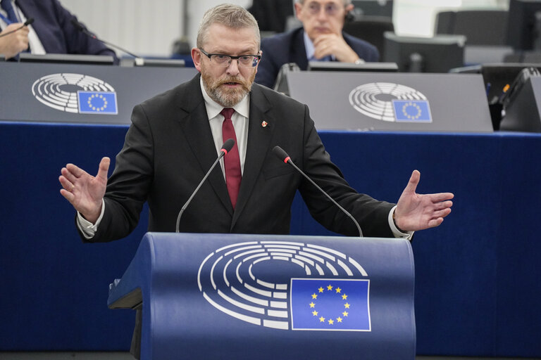 Fotografija 41: EP Plenary session - Ceasefire in Gaza - the urgent need to release the hostages, to end the humanitarian crisis in Gaza and to pave the way for a two-state solution