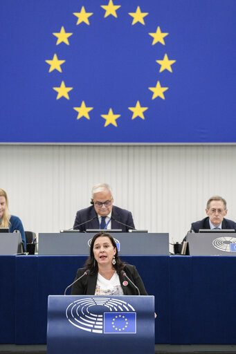 Fotografija 16: EP Plenary session - Ceasefire in Gaza - the urgent need to release the hostages, to end the humanitarian crisis in Gaza and to pave the way for a two-state solution