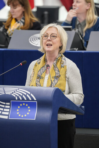 Fotografija 9: EP Plenary session - Ceasefire in Gaza - the urgent need to release the hostages, to end the humanitarian crisis in Gaza and to pave the way for a two-state solution