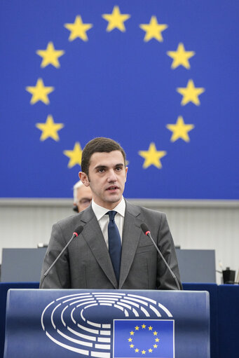 Fotografija 7: EP Plenary session - Ceasefire in Gaza - the urgent need to release the hostages, to end the humanitarian crisis in Gaza and to pave the way for a two-state solution