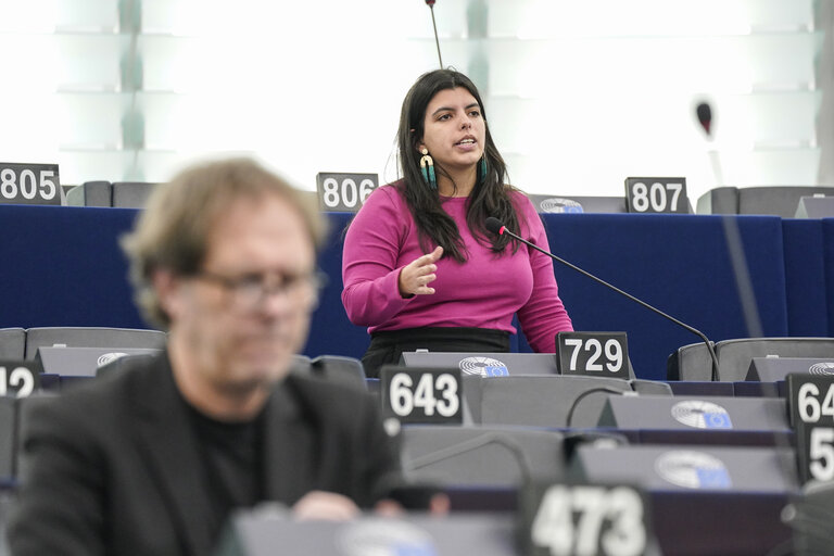 Fotografija 3: EP Plenary session - Ceasefire in Gaza - the urgent need to release the hostages, to end the humanitarian crisis in Gaza and to pave the way for a two-state solution