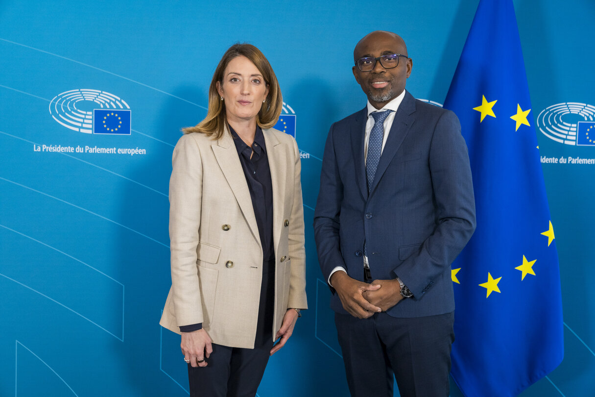 Roberta METSOLA, EP President meets with Ben Issa OUSSENI, President of the Departmental Council of Mayotte