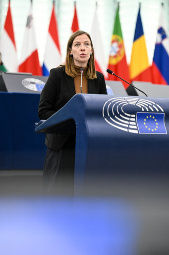 Photo 39: EP Plenary session - Need to detect and to counter sabotage by the Russian shadow fleet, damaging critical undersea infrastructure in the Baltic Sea