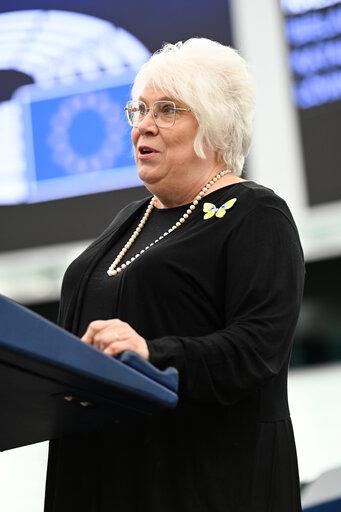 Photo 27: EP Plenary session - Need to detect and to counter sabotage by the Russian shadow fleet, damaging critical undersea infrastructure in the Baltic Sea