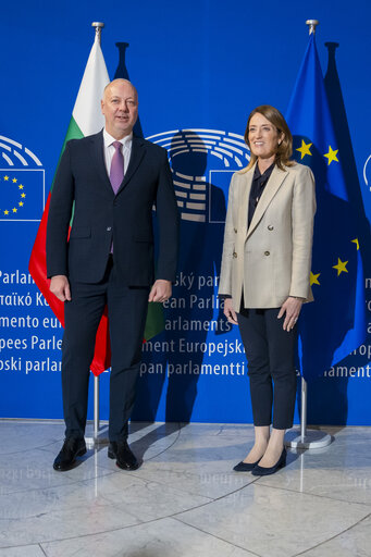 Foto 37: Roberta METSOLA, EP President meets with Rosen ZHELYAZKOV, Bulgarian Prime Minister