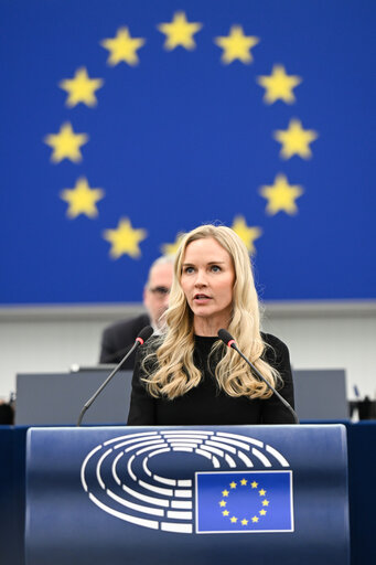 Photo 4: EP Plenary session - Need to detect and to counter sabotage by the Russian shadow fleet, damaging critical undersea infrastructure in the Baltic Sea