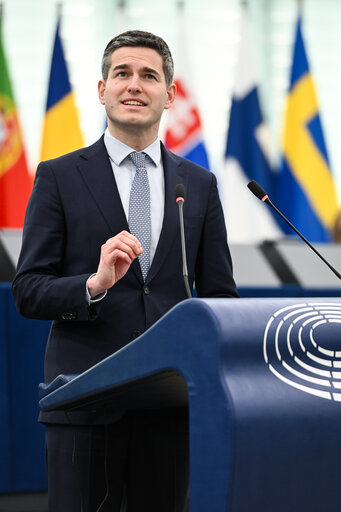 Photo 8: EP Plenary session - Need to detect and to counter sabotage by the Russian shadow fleet, damaging critical undersea infrastructure in the Baltic Sea