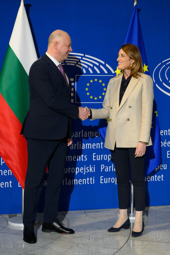 Valokuva 28: Roberta METSOLA, EP President meets with Rosen ZHELYAZKOV, Bulgarian Prime Minister