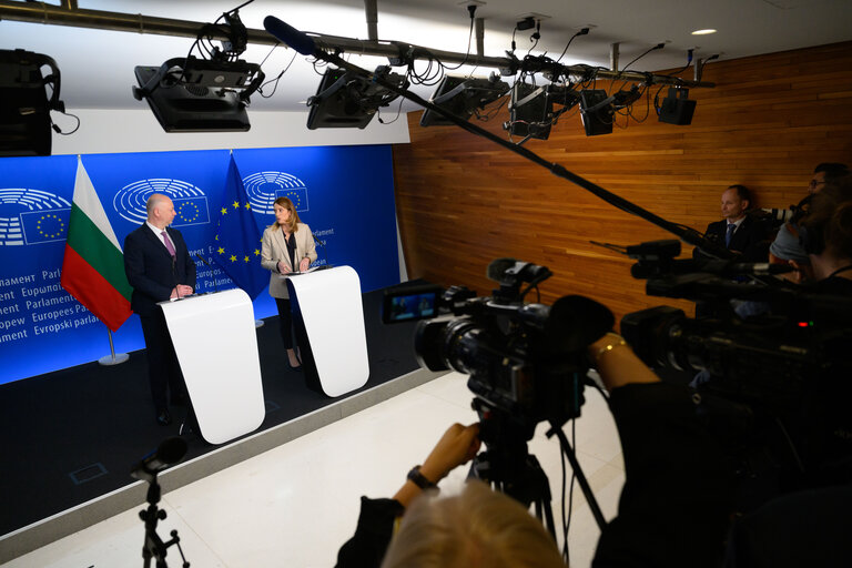 Valokuva 16: Roberta METSOLA, EP President meets with Rosen ZHELYAZKOV, Bulgarian Prime Minister