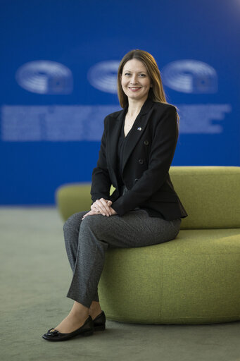 Photo 2: Tsvetelina PENKOVA in the EP in Strasbourg