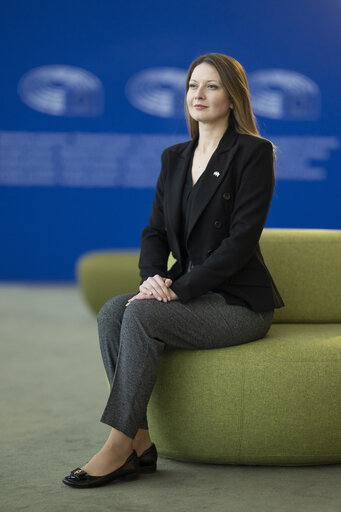 Photo 5: Tsvetelina PENKOVA in the EP in Strasbourg