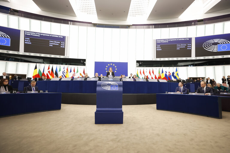 Fotografi 7: EP Plenary session - Presentation of the programme of activities of the Polish Presidency