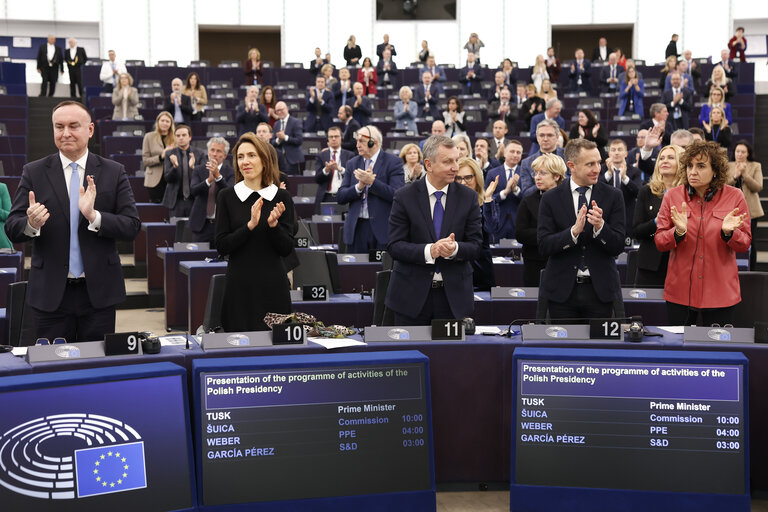 Fotografi 24: EP Plenary session - Presentation of the programme of activities of the Polish Presidency