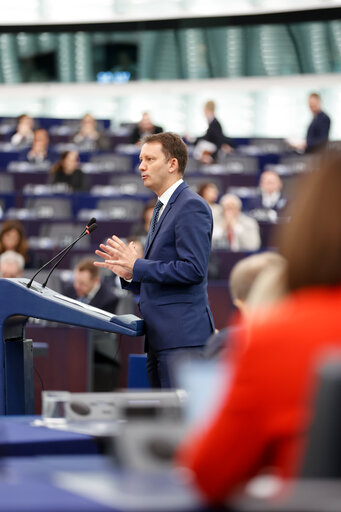 Fotografi 39: EP Plenary session - Presentation of the programme of activities of the Polish Presidency