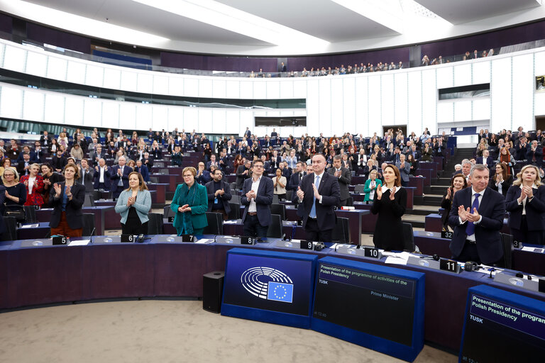 Fotografi 14: EP Plenary session - Presentation of the programme of activities of the Polish Presidency