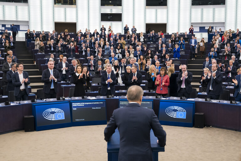 Fotografi 17: EP Plenary session - Presentation of the programme of activities of the Polish Presidency