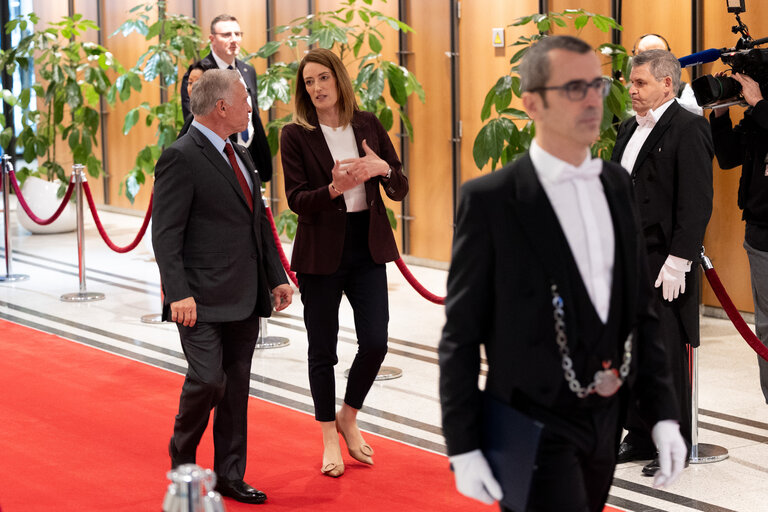 Fotografie 20: Roberta METSOLA, EP President meets with Abdullah II bin Al-Hussein, King of Jordan