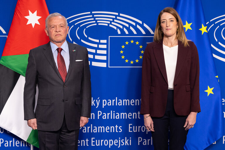 Fotografie 16: Roberta METSOLA, EP President meets with Abdullah II bin Al-Hussein, King of Jordan