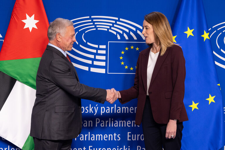 Fotografie 11: Roberta METSOLA, EP President meets with Abdullah II bin Al-Hussein, King of Jordan