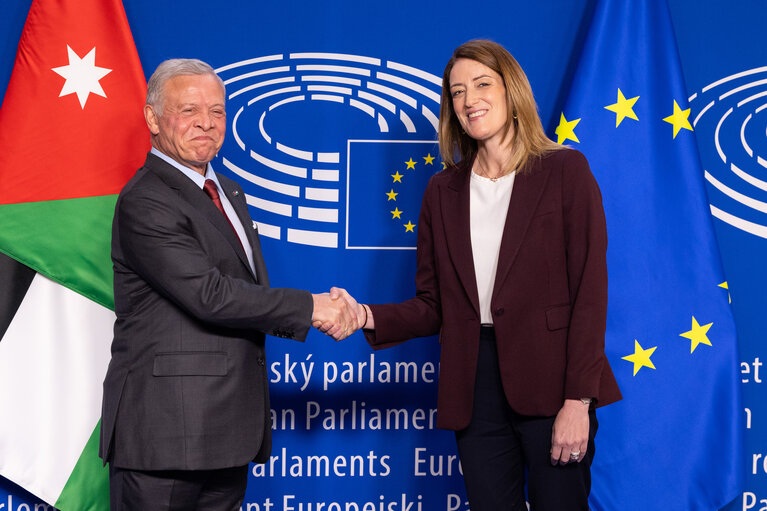 Fotografie 12: Roberta METSOLA, EP President meets with Abdullah II bin Al-Hussein, King of Jordan