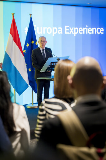 Φωτογραφία 15: Inauguration of the Europa Experience in Luxembourg with the presence of Roberta METSOLA, EP President