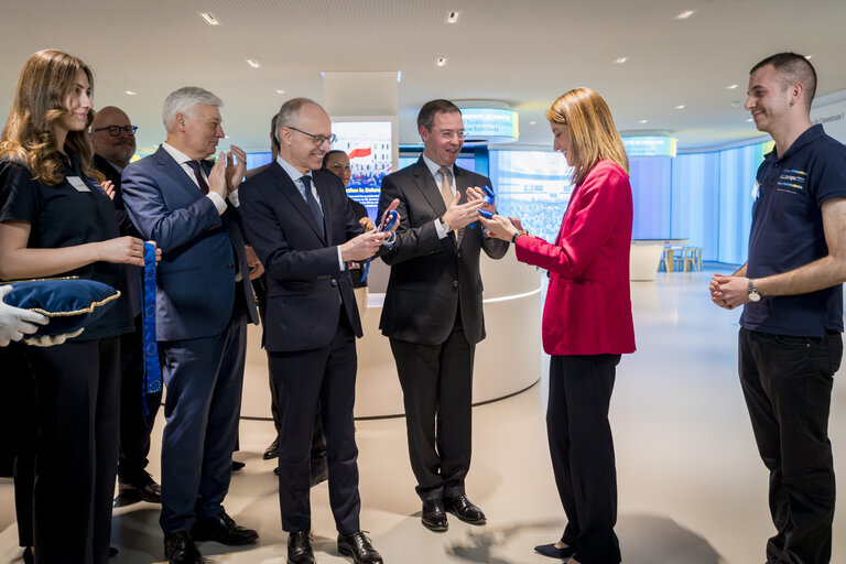 Φωτογραφία 9: Inauguration of the Europa Experience in Luxembourg with the presence of Roberta METSOLA, EP President