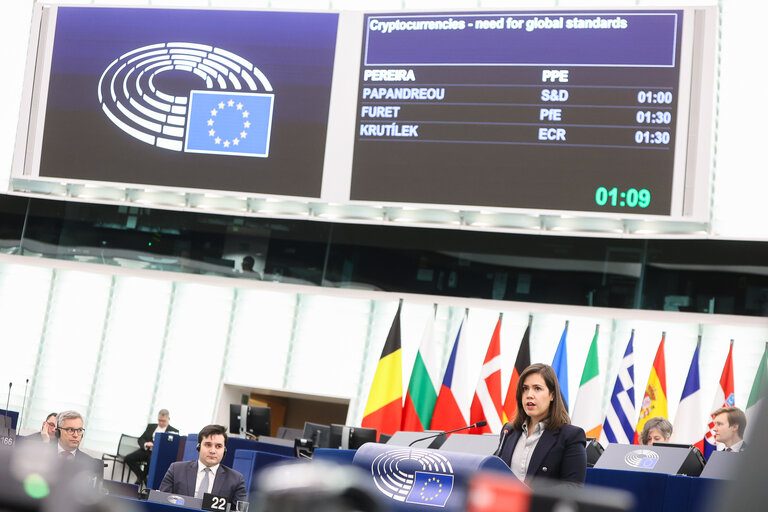 Fotografija 20: EP Plenary session - Cryptocurrencies - need for global standards