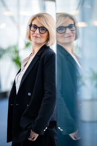 Photo 6 : Marie Pierre VEDRENNE in the EP in Brussels