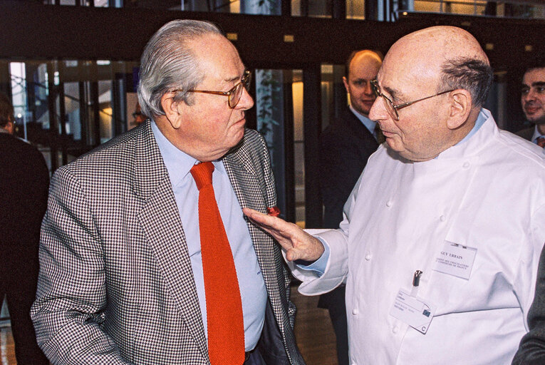 Action of French chocolate makers at the European Parliament in Strasbourg
