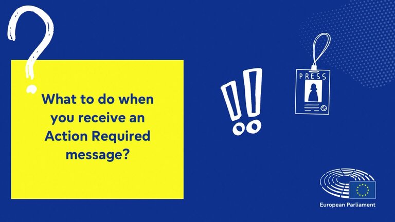 What to do when you receive an Action Required message