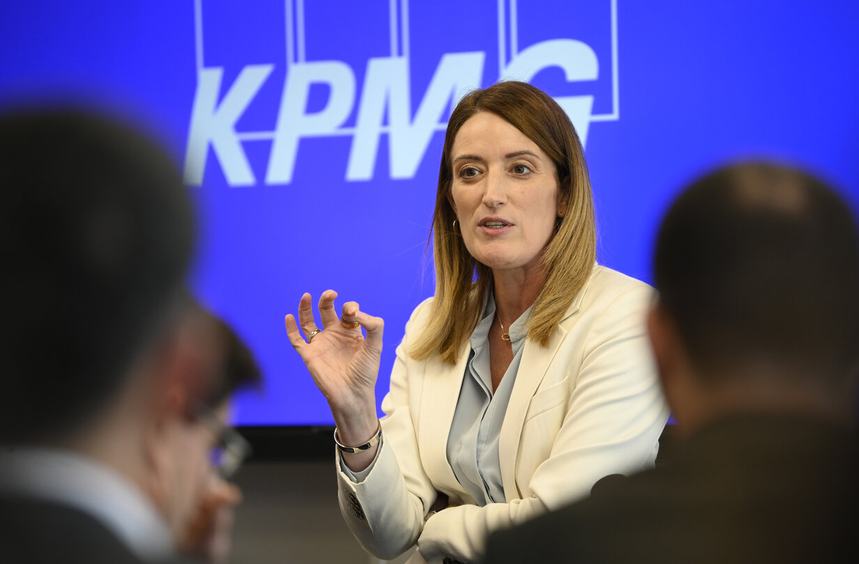 Visit by Roberta METSOLA, EP President to Malta - Meeting at KPMG Malta