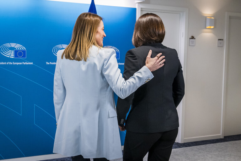 Fotografie 4: Roberta METSOLA, EP President meets with Sviatlana TSIKHANOUSKAYA Leader of Belarusian democratic opposition