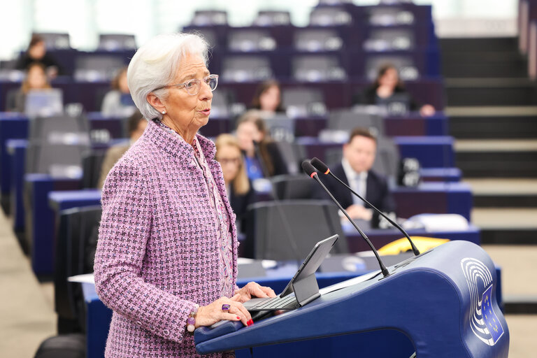 Foto 43: EP Plenary session - European Central Bank – Annual report 2024, in the presence of Christine LAGARDE, President of the ECB