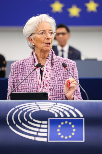 Foto 46: EP Plenary session - European Central Bank – Annual report 2024, in the presence of Christine LAGARDE, President of the ECB