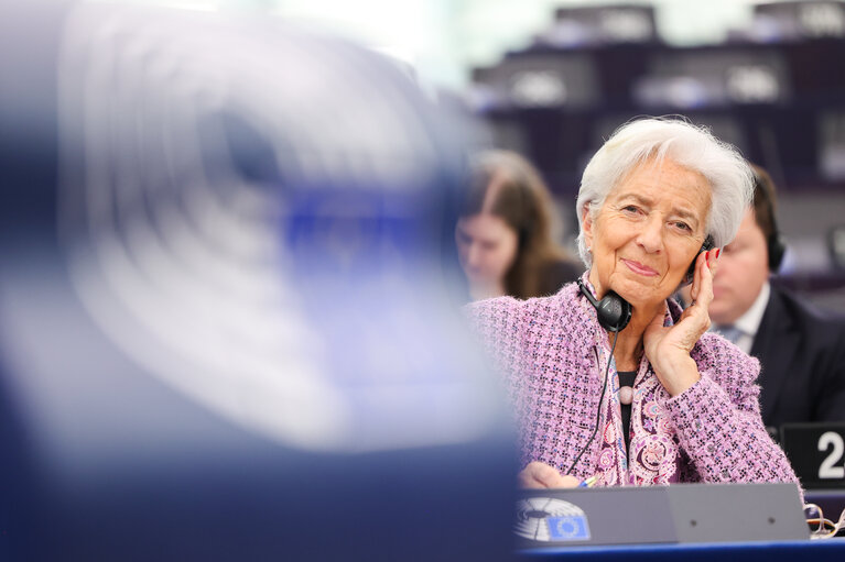 Foto 33: EP Plenary session - European Central Bank – Annual report 2024, in the presence of Christine LAGARDE, President of the ECB