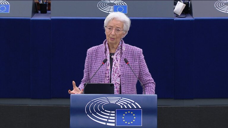 European Central Bank – annual report 2024: extracts from the meeting of Roberta METSOLA, EP President with Christine LAGARDE, ECB President and extracts from the debate