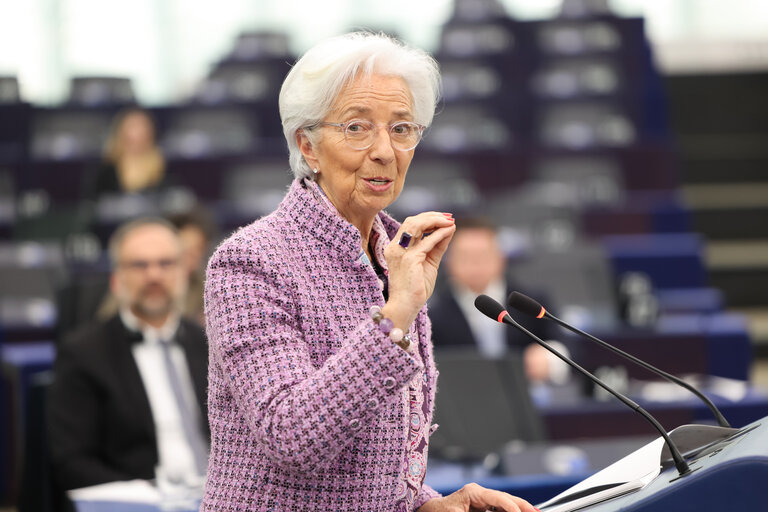 Foto 3: EP Plenary session - European Central Bank – Annual report 2024, in the presence of Christine LAGARDE, President of the ECB