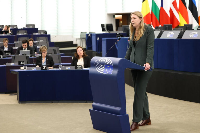 Foto 2: EP Plenary session - European Central Bank – Annual report 2024, in the presence of Christine LAGARDE, President of the ECB