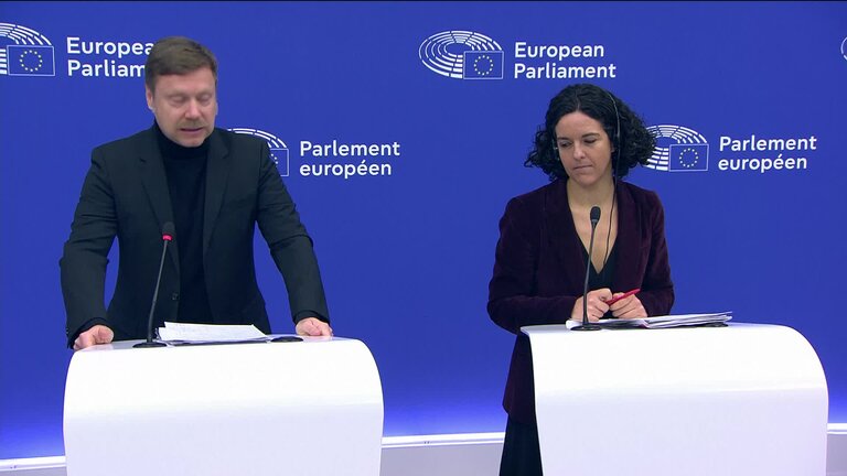 Press briefing by Manon AUBRY (The Left, FR) and Martin SCHIRDEWAN (The Left, DE), The Left Group Leaders